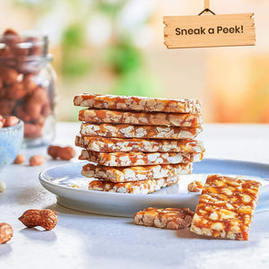 
                  
                    Chikki Jar - Peanut Bar (50 pieces, 16g each) @ 270.00 - Paper Boat Foods
                  
                